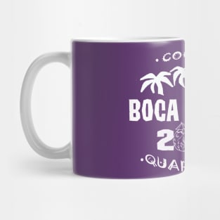 Coconut Quarantine 2020 Boca Grande  (logo in white) Mug